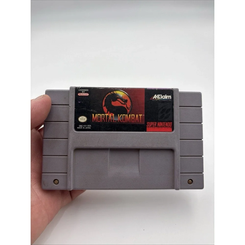 Acclaim Mortal Kombat Super Nintendo SNES Game Cartridge NTSC-U/C